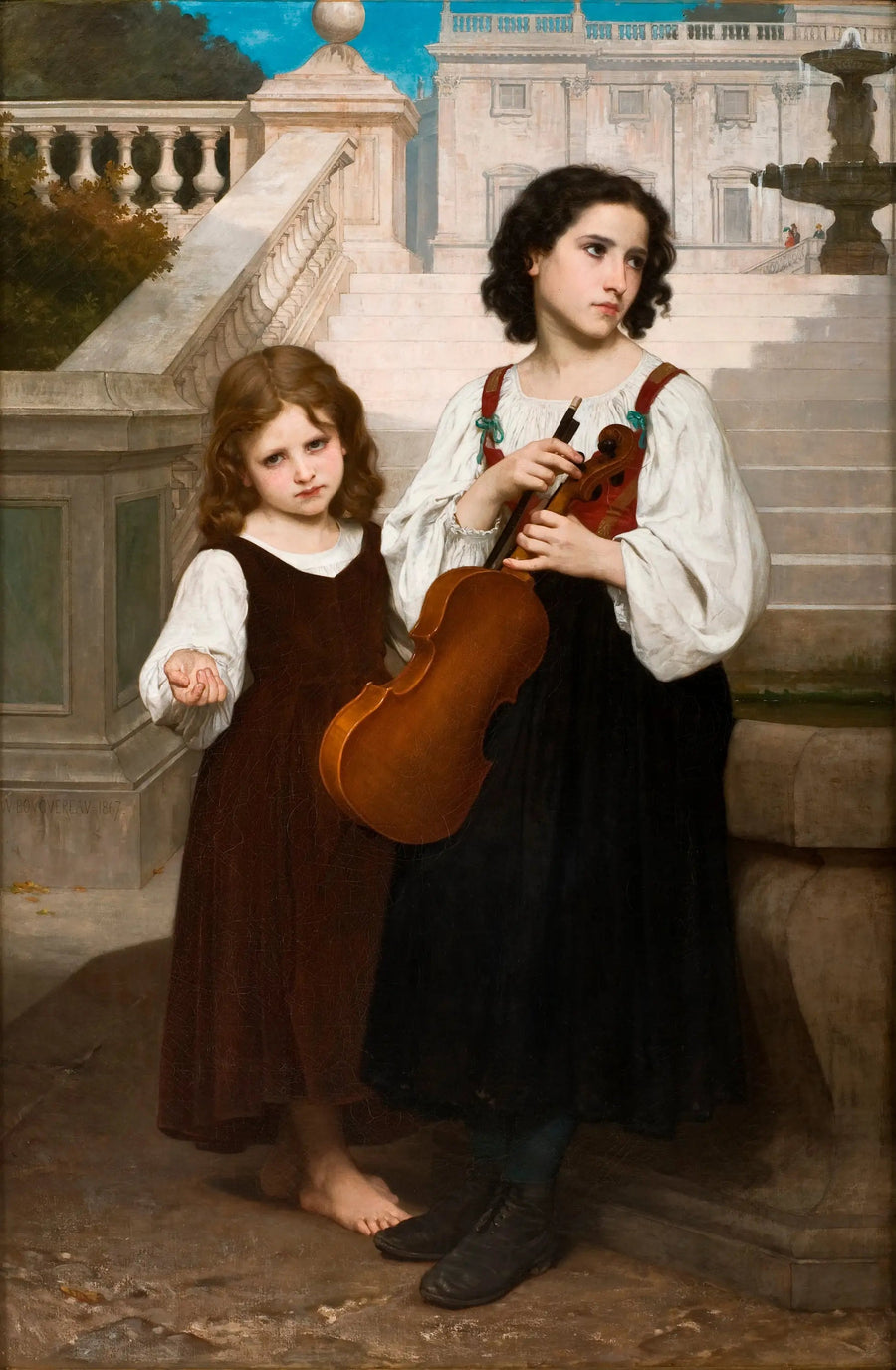 Langt fra landet - Bouguereau