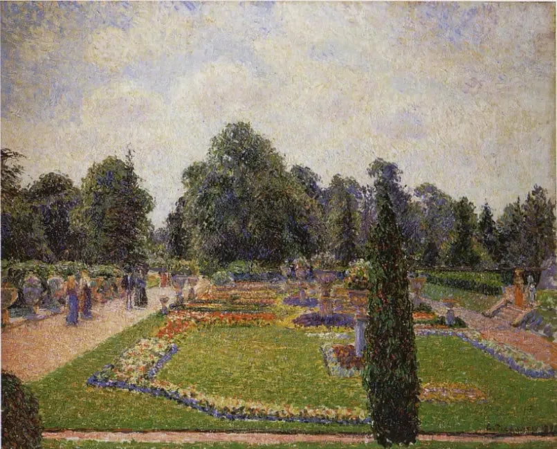 London. Kew Gardens, alléen til den store drivhuset - Camille Pissarro