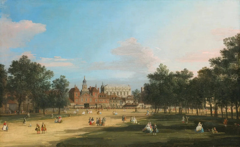 London: den gamle bygningen til Horse Guards og Banqueting Hall, fra St James's Park - Canaletto

Source:
Londres : l'ancien bâtiment des Horse Guards et Banqueting Hall, depuis St James's Park - Canaletto