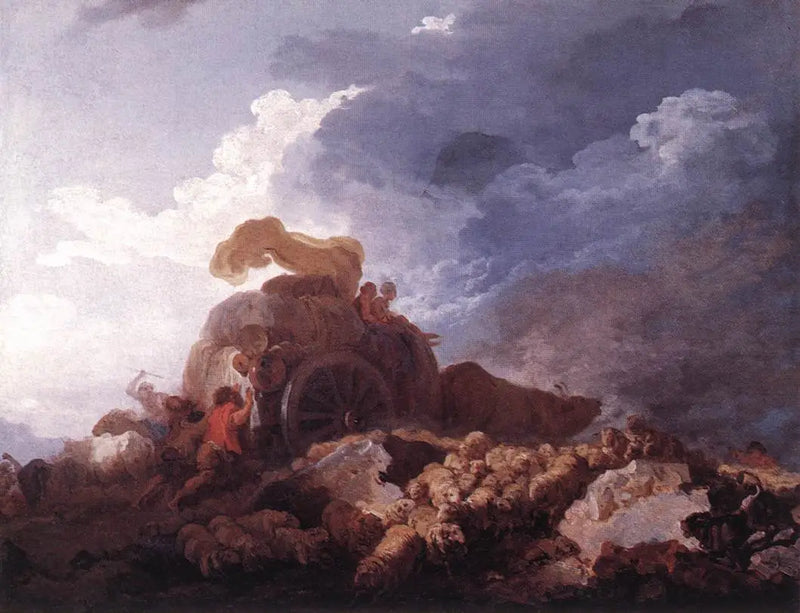 L'orage - Jean-Honoré Fragonard