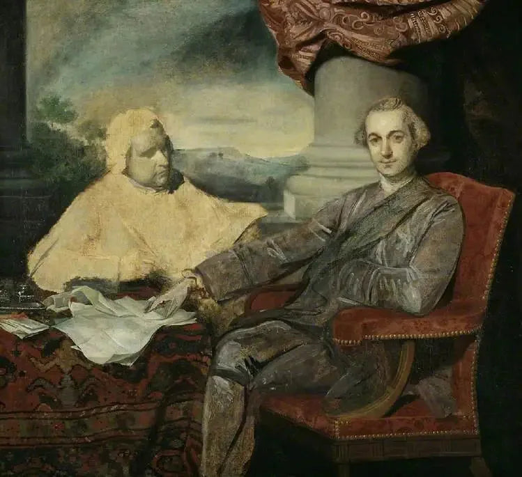Lord Rockingham og Edmund Burke - Joshua Reynolds