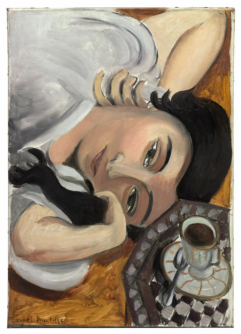 Lorette med kaffekoppen - Henri Matisse