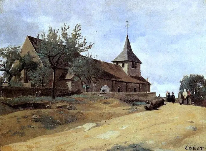 Lormes, kirken - Jean-Baptiste Camille Corot
