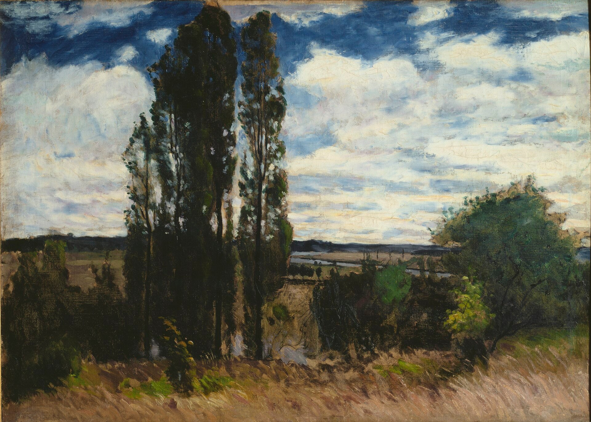 La Seine, paysage aux peupliers, Carl Fredrik Hill, 1877
