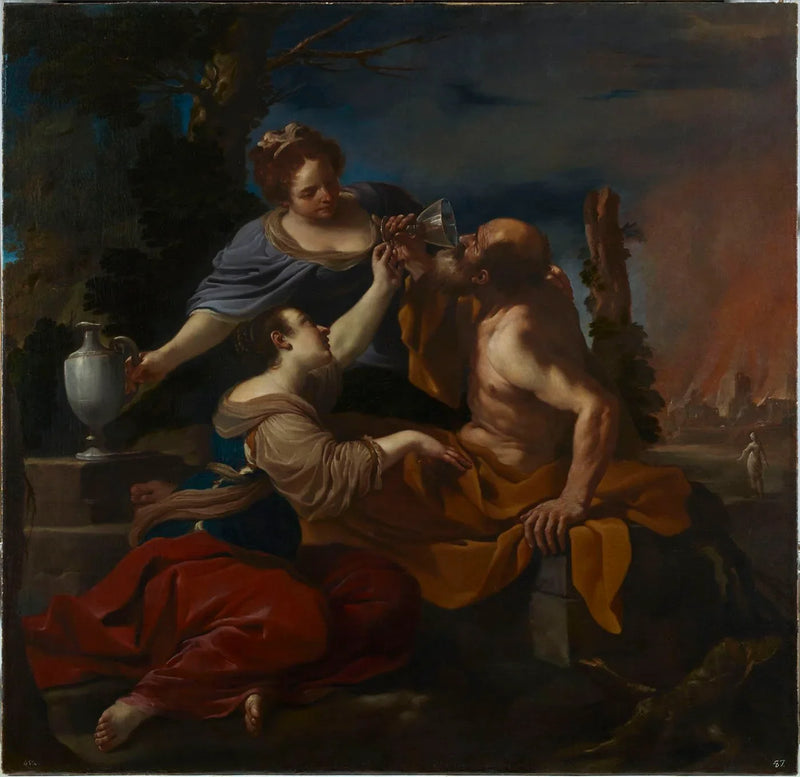Lote og døtrene hans - Guercino
