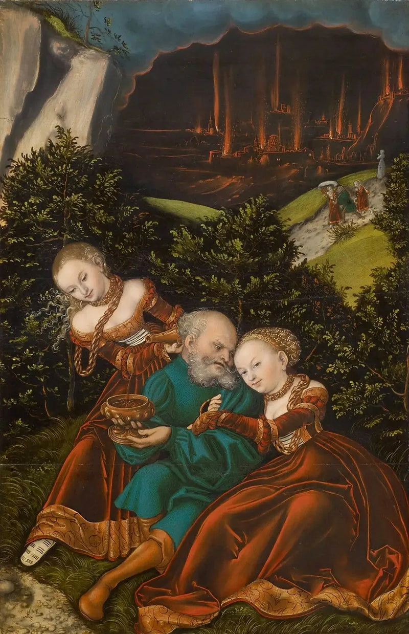 Parti og døtrene hans - Lucas Cranach den eldre