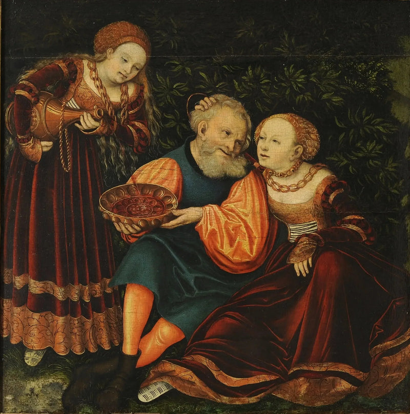 Parti og døtrene hans - Lucas Cranach den eldre
