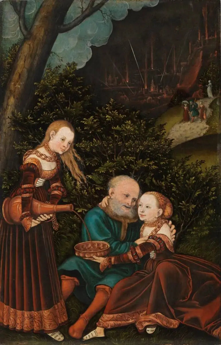 Parti og døtrene hans - Lucas Cranach den eldre