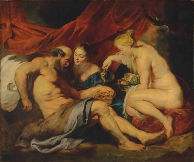 Lot og hans døtre - Peter Paul Rubens