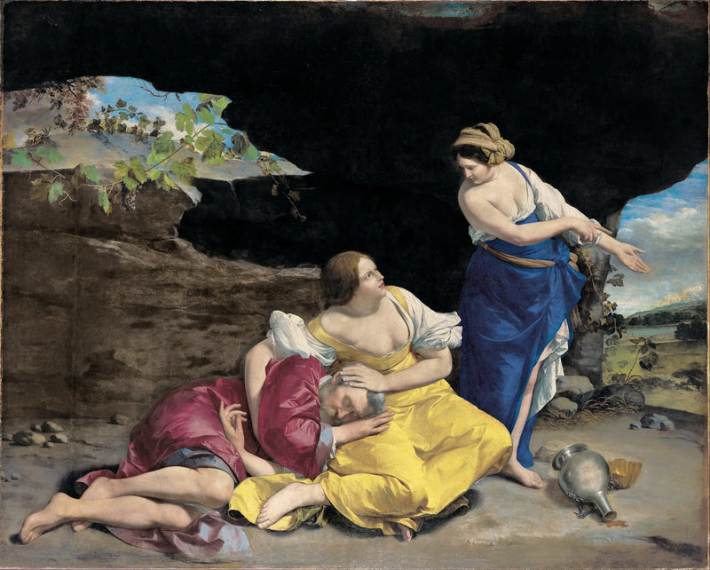 Loth og hans døtre - Orazio Gentileschi