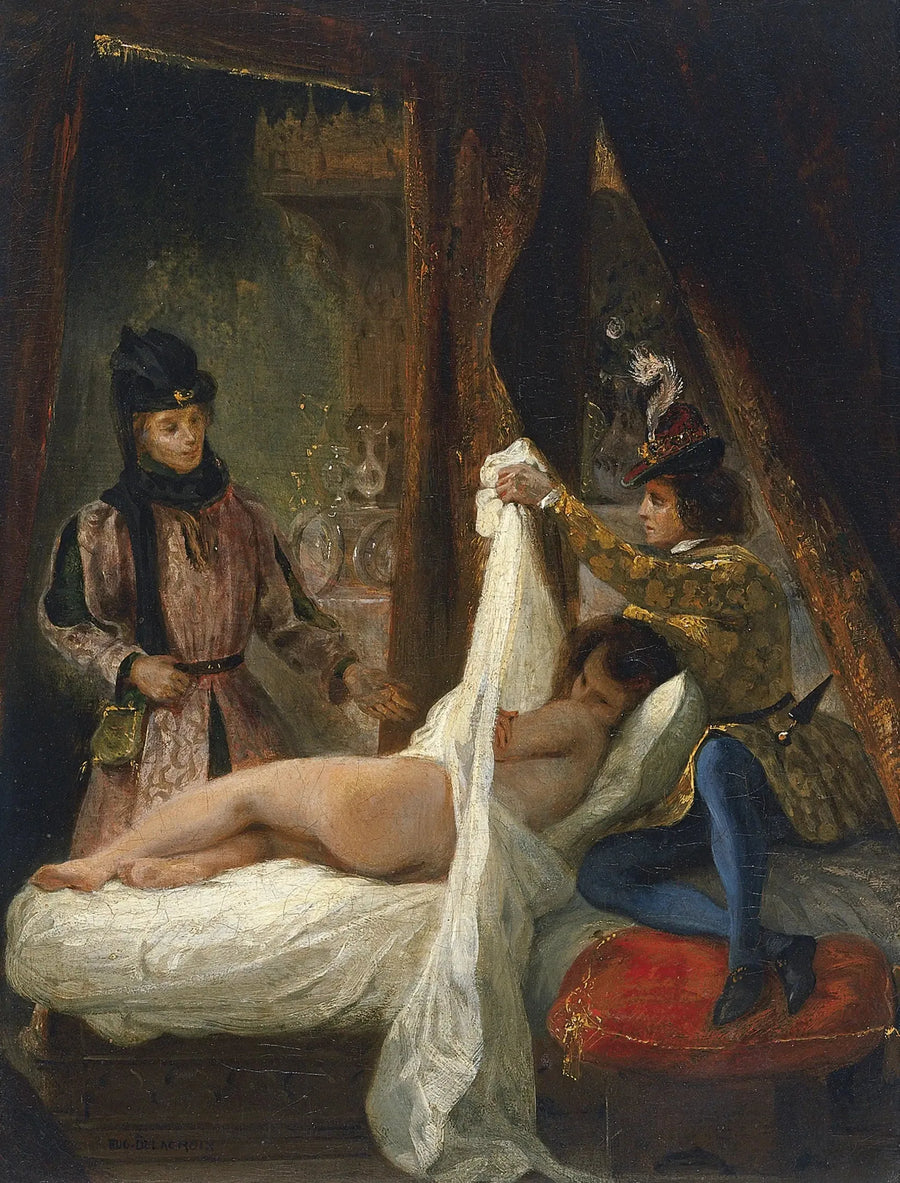 Louis d'Orléans som viser sin elskerinne - Eugène Delacroix