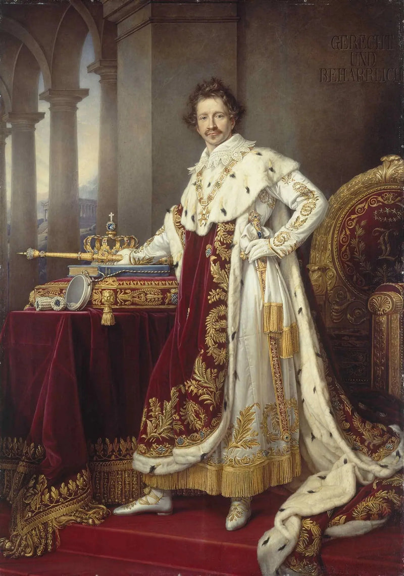 Ludvig I av Bayern i kronehabitt - Joseph Karl Stieler