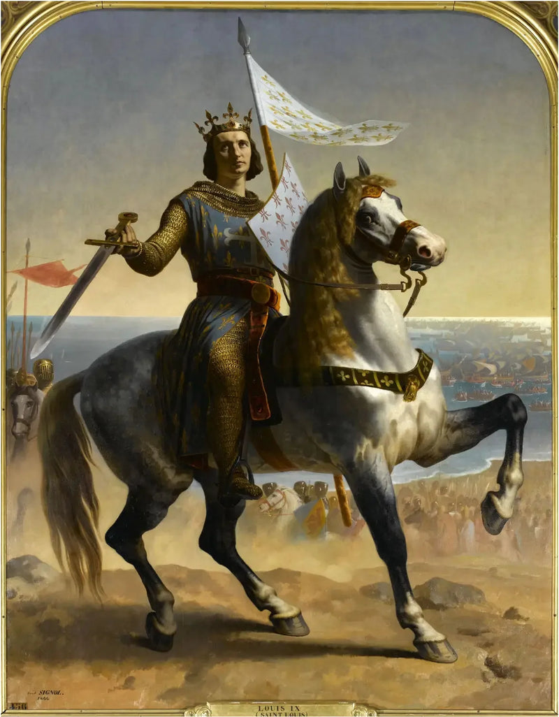 Louis IX, også kjent som Saint Louis, konge av Frankrike (1215-1270) - Émile Signol

Source:
Louis IX, dit Saint Louis, Roi de France (1215-1270) - Émile Signol