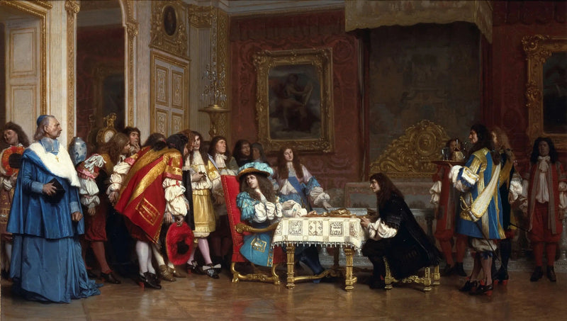 Louis XIV og Molière - Jean-Léon Gérôme