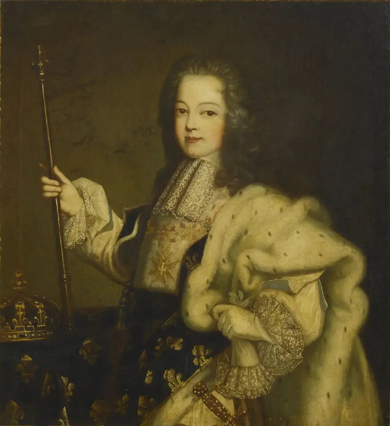 Louis XV, konge av Frankrike (1710-1774) - Hyacinthe Rigaud