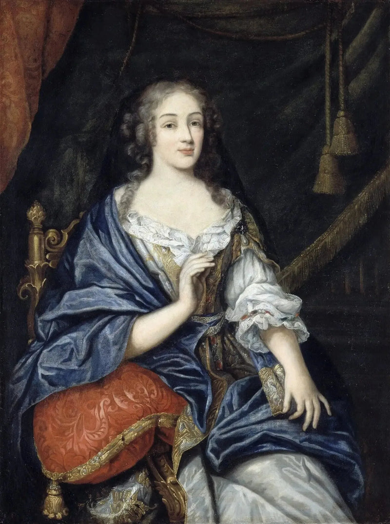 Louise-Françoise de la Baume Le Blanc, Mademoiselle de la Vallière, hertuginne av Vaujours (1644-1710) - Jean Nocret