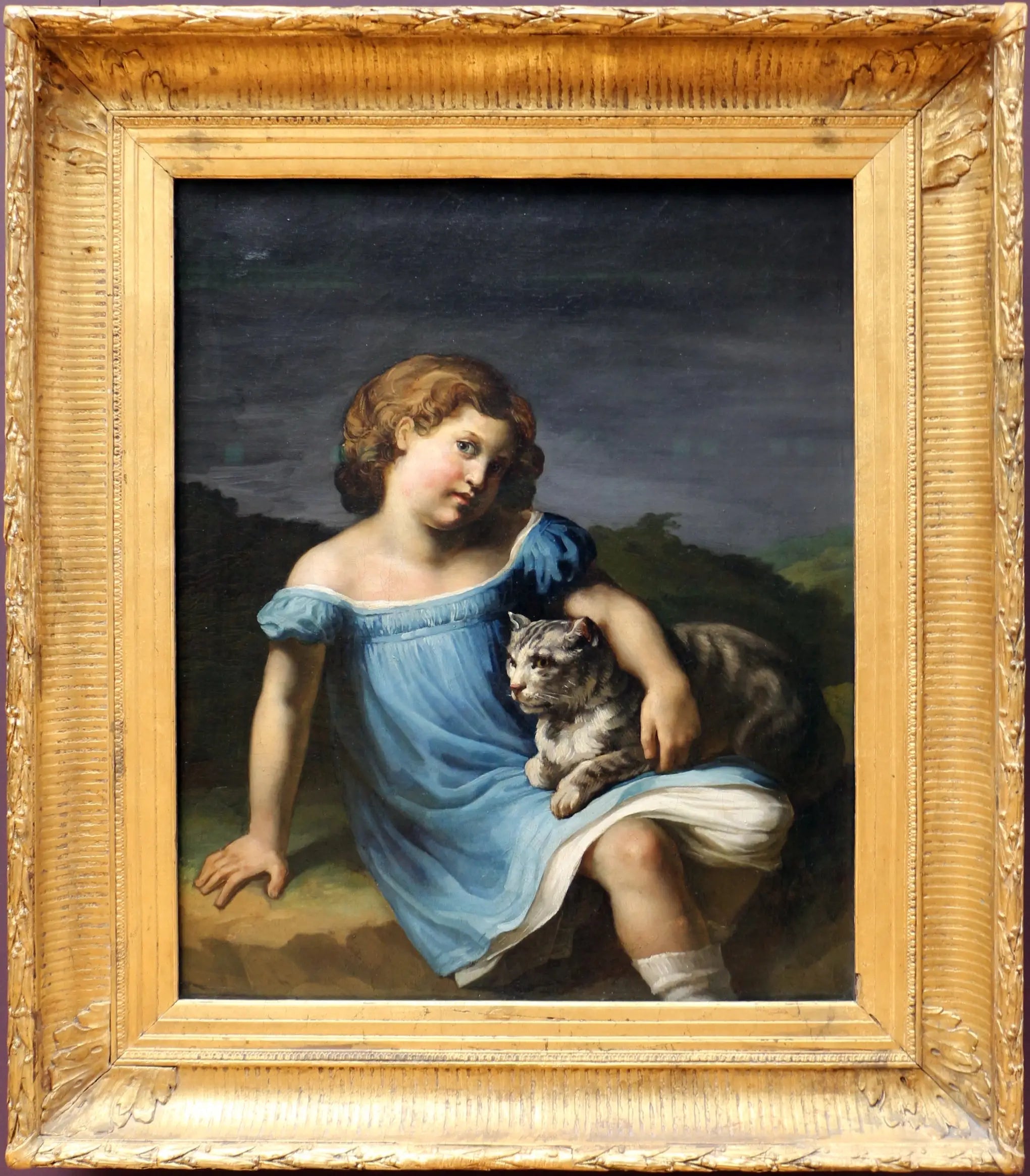 Louise Vernet enfant - Théodore Géricault image 1 copie peinte à la main à l’huile