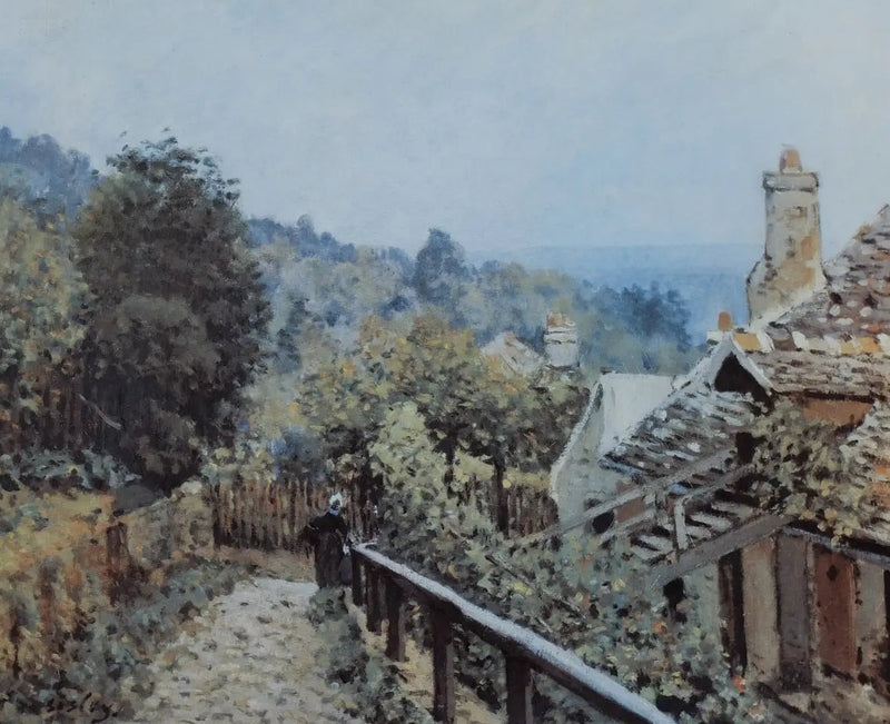 Louveciennes. Sti ved Mi-kanten - Alfred Sisley