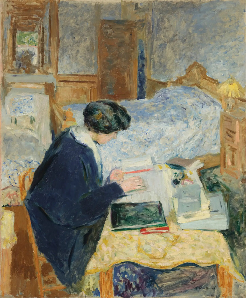 Lucy Hessel lesende - Édouard Vuillard