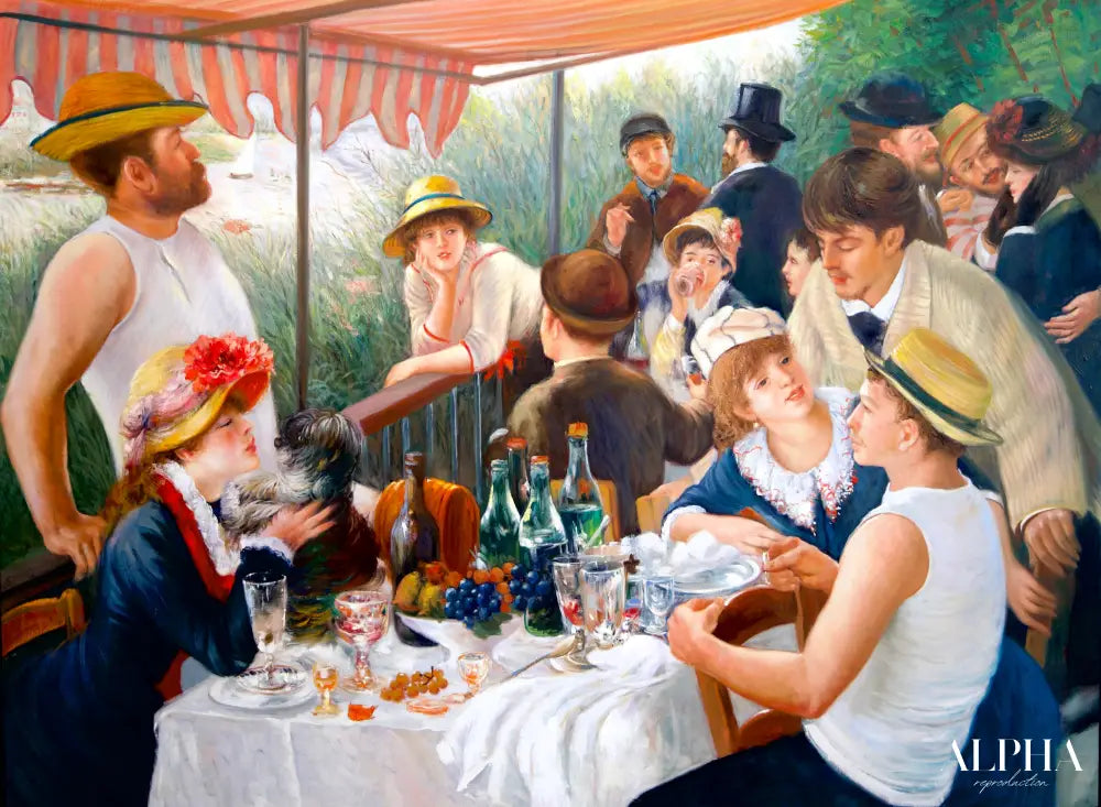 Luncheon of the Boating Party - Artémis Reproduction | 160 x 120 cm Reproductions de tableaux à la peinture à l’huile