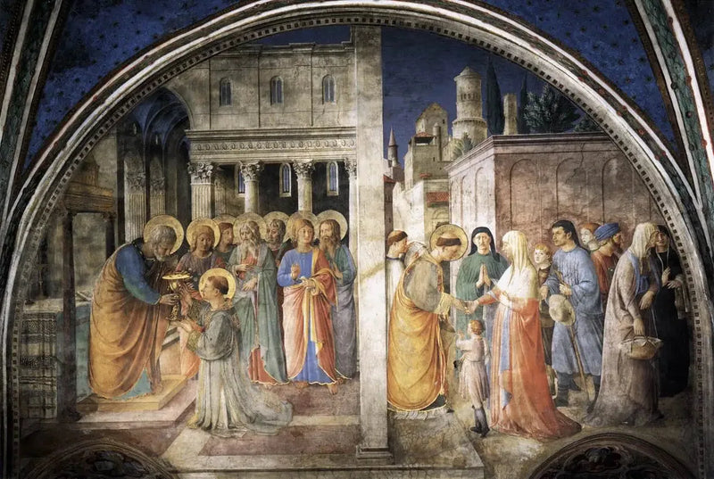 Veggutsikt fra den vestlige veggen i kapell Nicoline - Fra Angelico

Source:
Lunette du mur ouest de la chapelle Nicoline - Fra Angelico