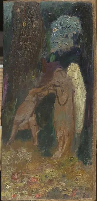 Jakobs kamp med engelen - Odilon Redon
