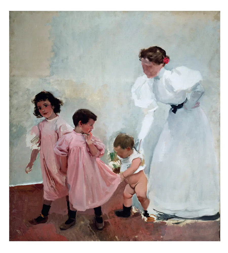 Min kone og mine barn - Joaquín Sorolla