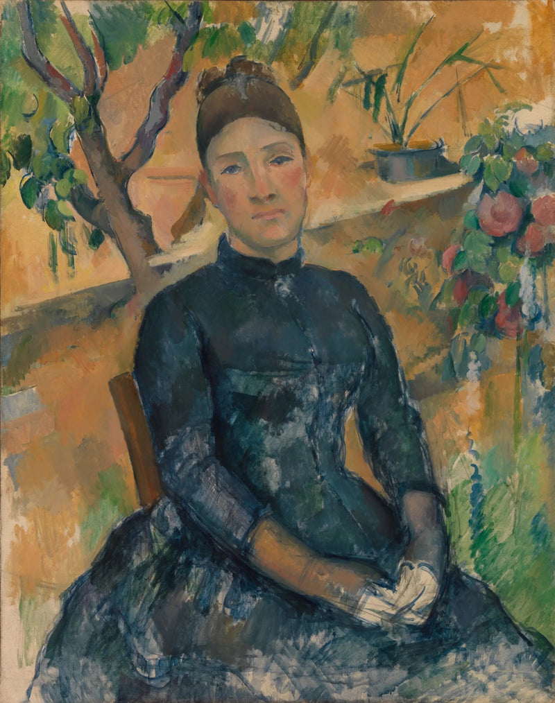 Madame Cézanne i drivhuset - Paul Cézanne