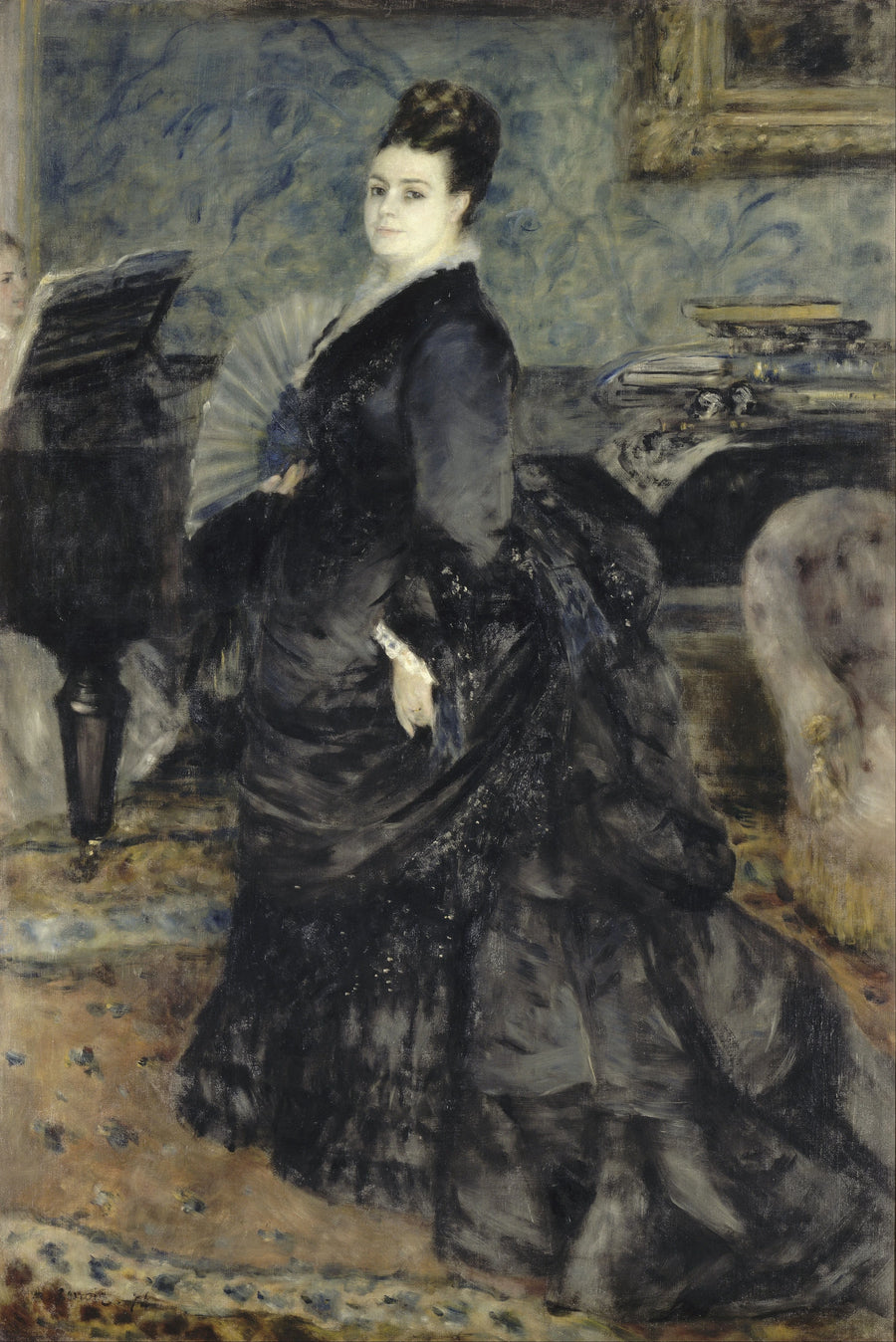 Portrett av kvinne, kalt Mme Georges Hartmann - Pierre-Auguste Renoir