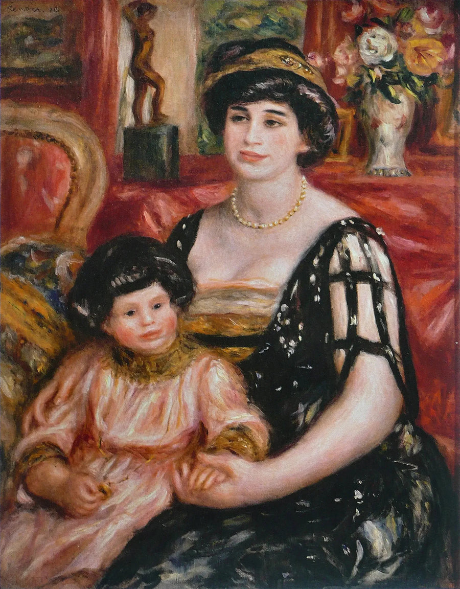 Fru Josse Bernheim-Jeune og sønn Henry - Pierre-Auguste Renoir