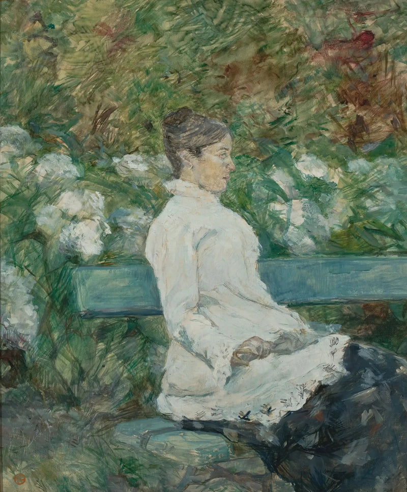 Fru Grevinne Adèle de Toulouse-Lautrec i Malromé-hagen - Henri de Toulouse-Lautrec