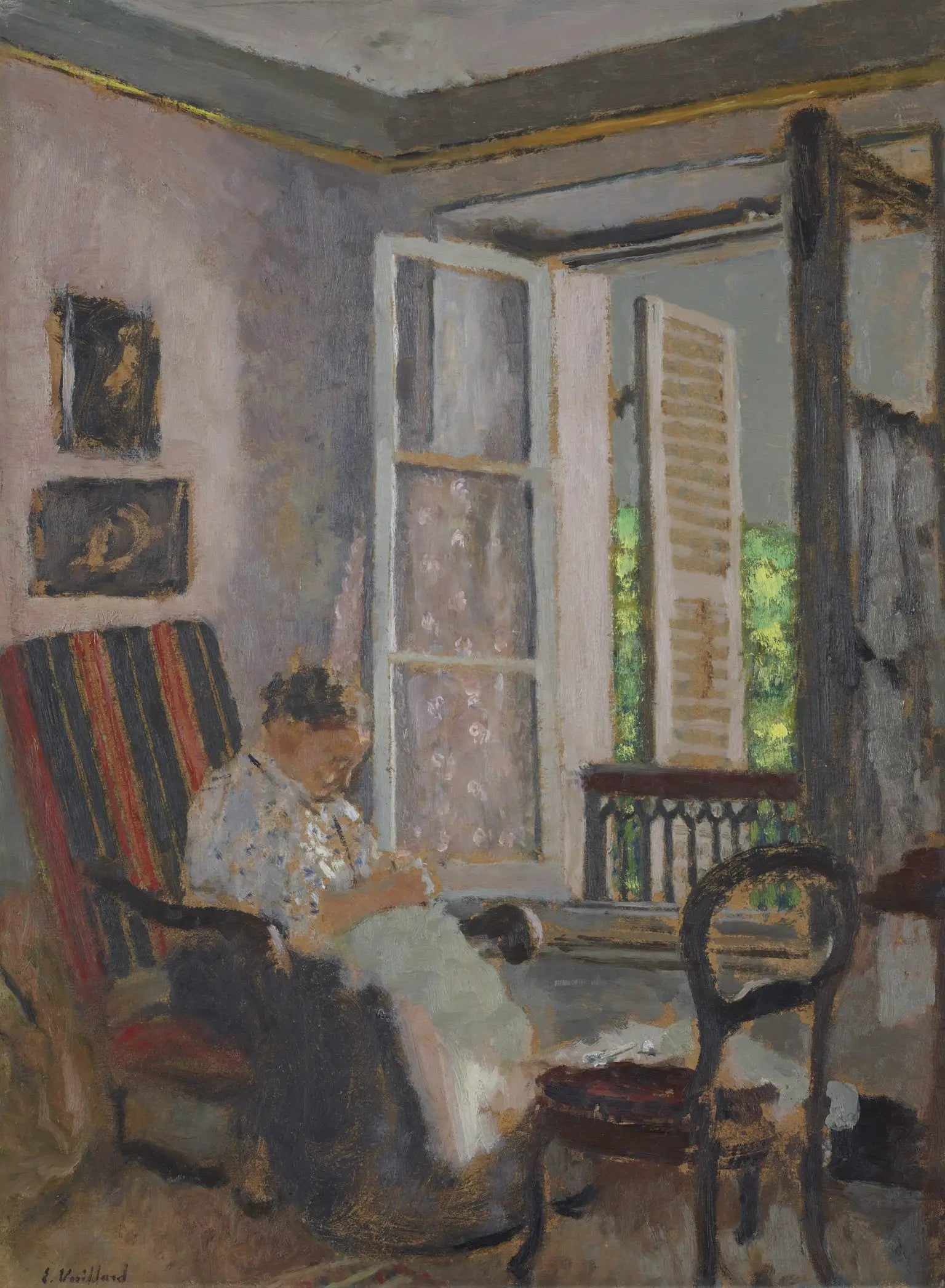 Madame Vuillard cousine rue Truffaut - Édouard Vuillard - Alpha Reproduction