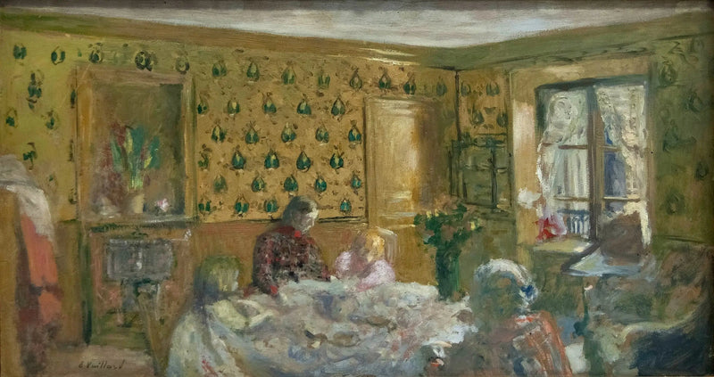 Madame Vuillard og barna Roussel - Édouard Vuillard