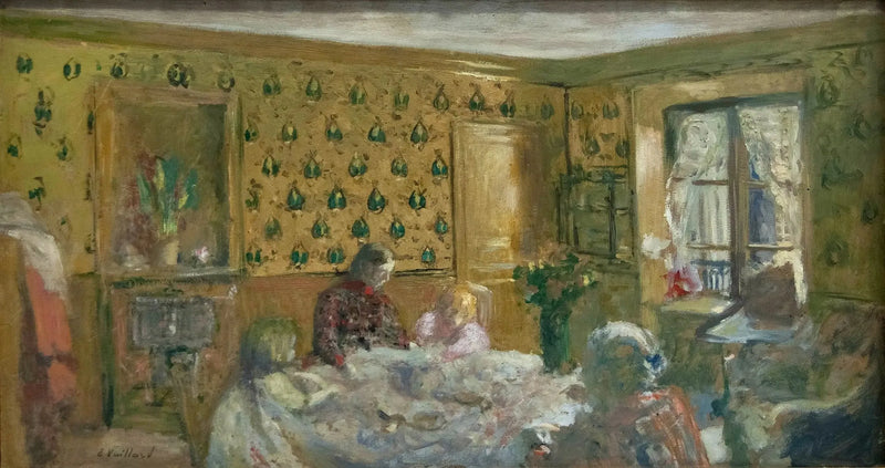 Madame Vuillard og barna Roussel - Édouard Vuillard