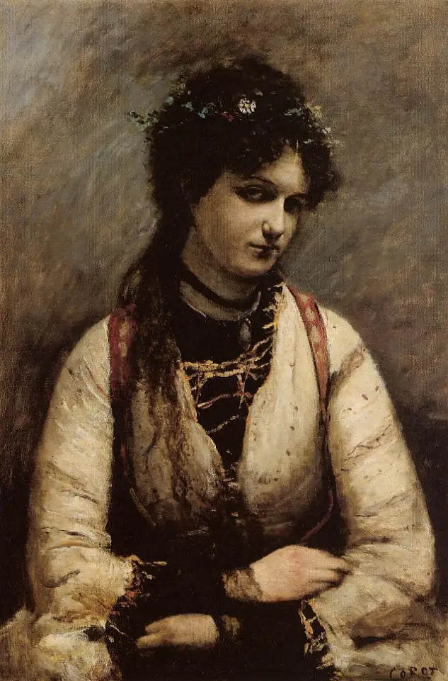 Frøken de Foudras - Jean-Baptiste Camille Corot