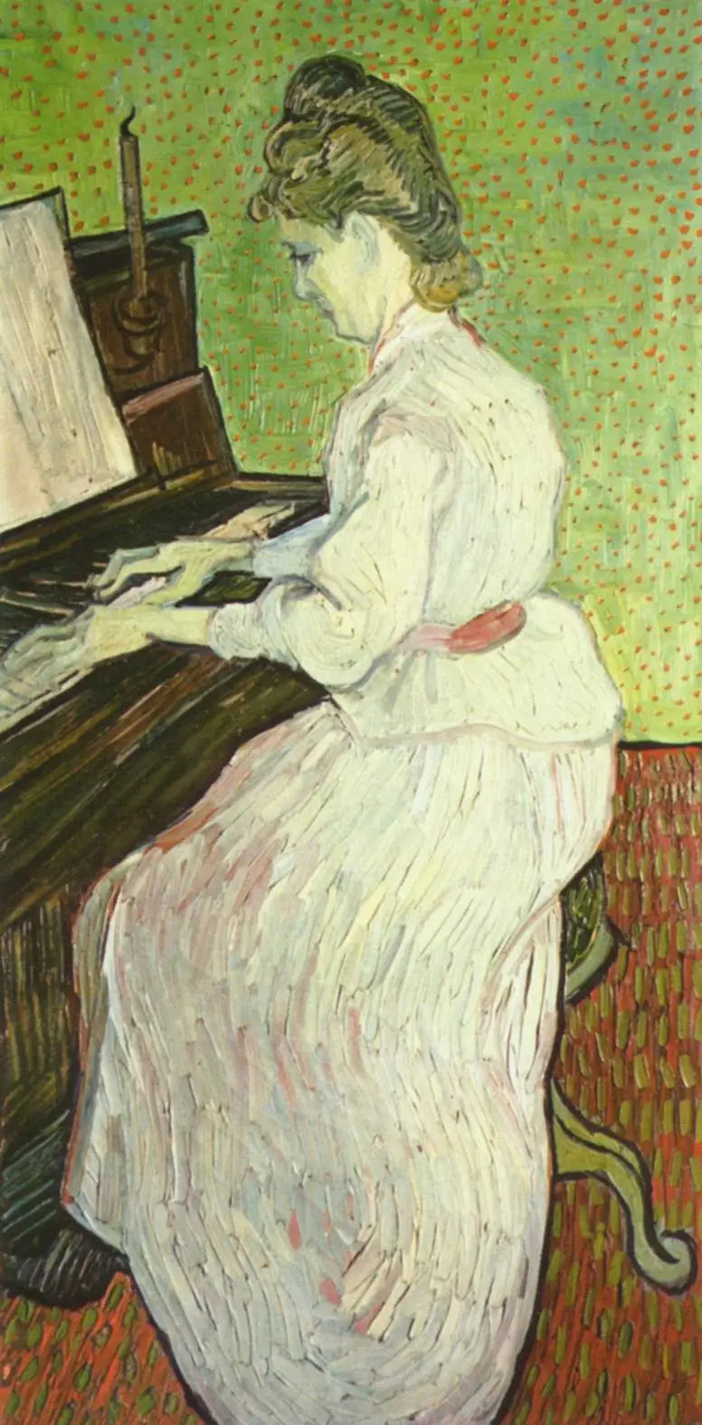 Frøken Gachet ved pianoet - Vincent van Gogh