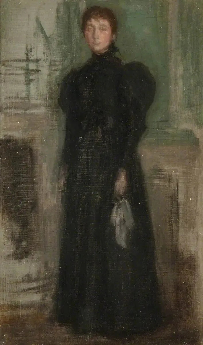 Frøken Rosalind Birnie Philip stående - James Abbott McNeill Whistler
