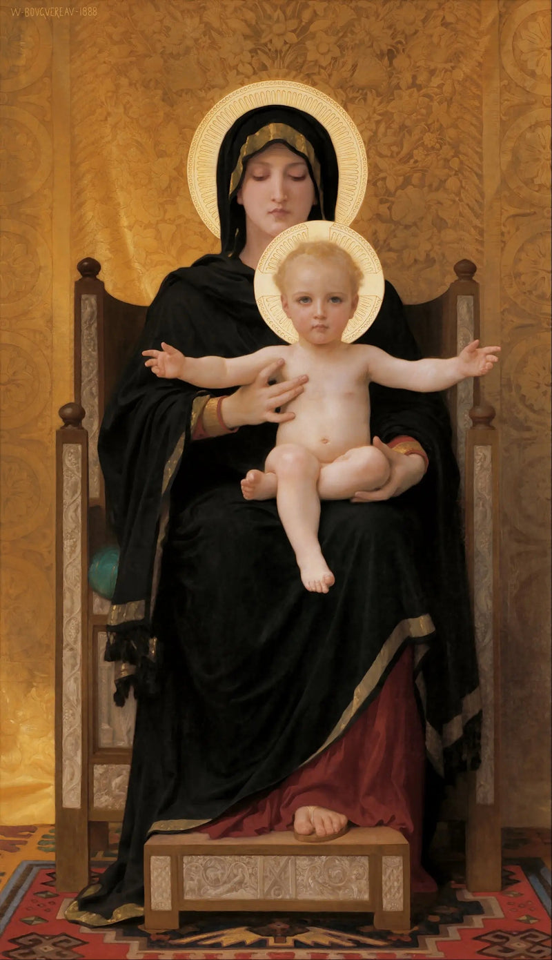 Sittende Madonna - Bouguereau