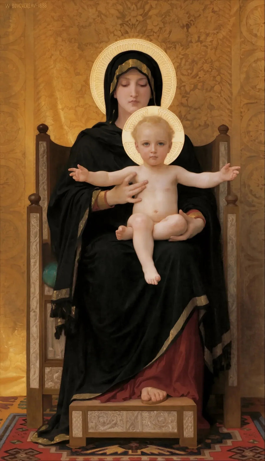 Sittende Madonna - Bouguereau