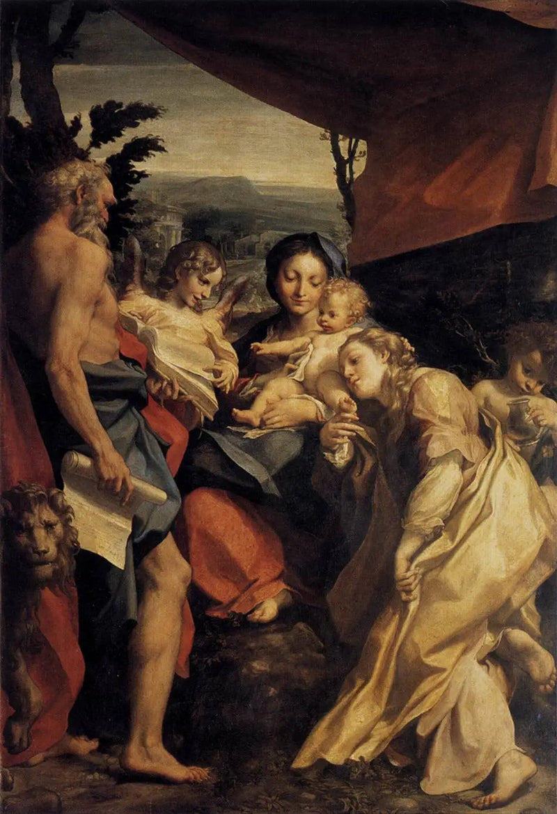 Madonna av Saint Jérôme - Antonio da Correggio