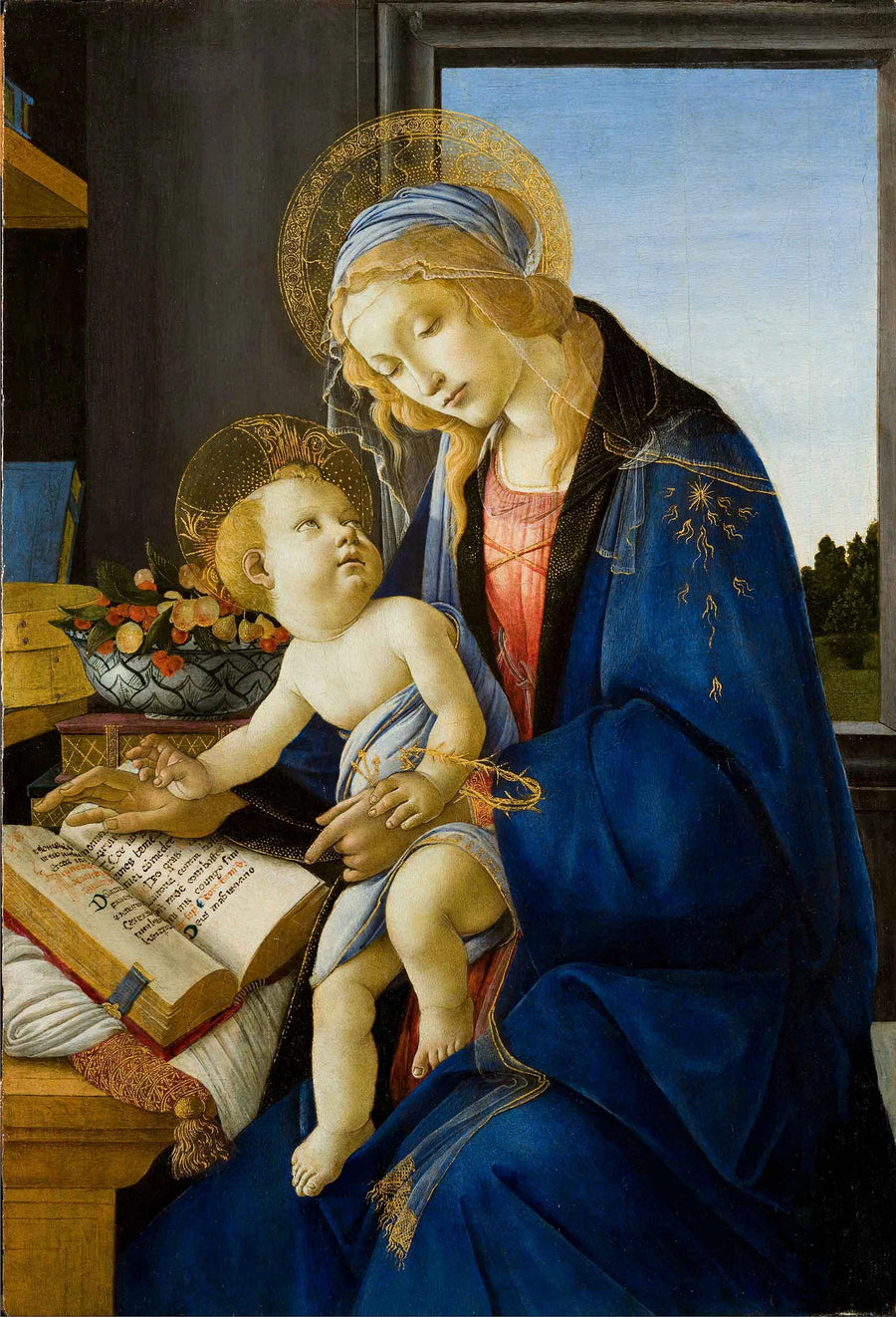 Madonna med boken - Sandro Botticelli