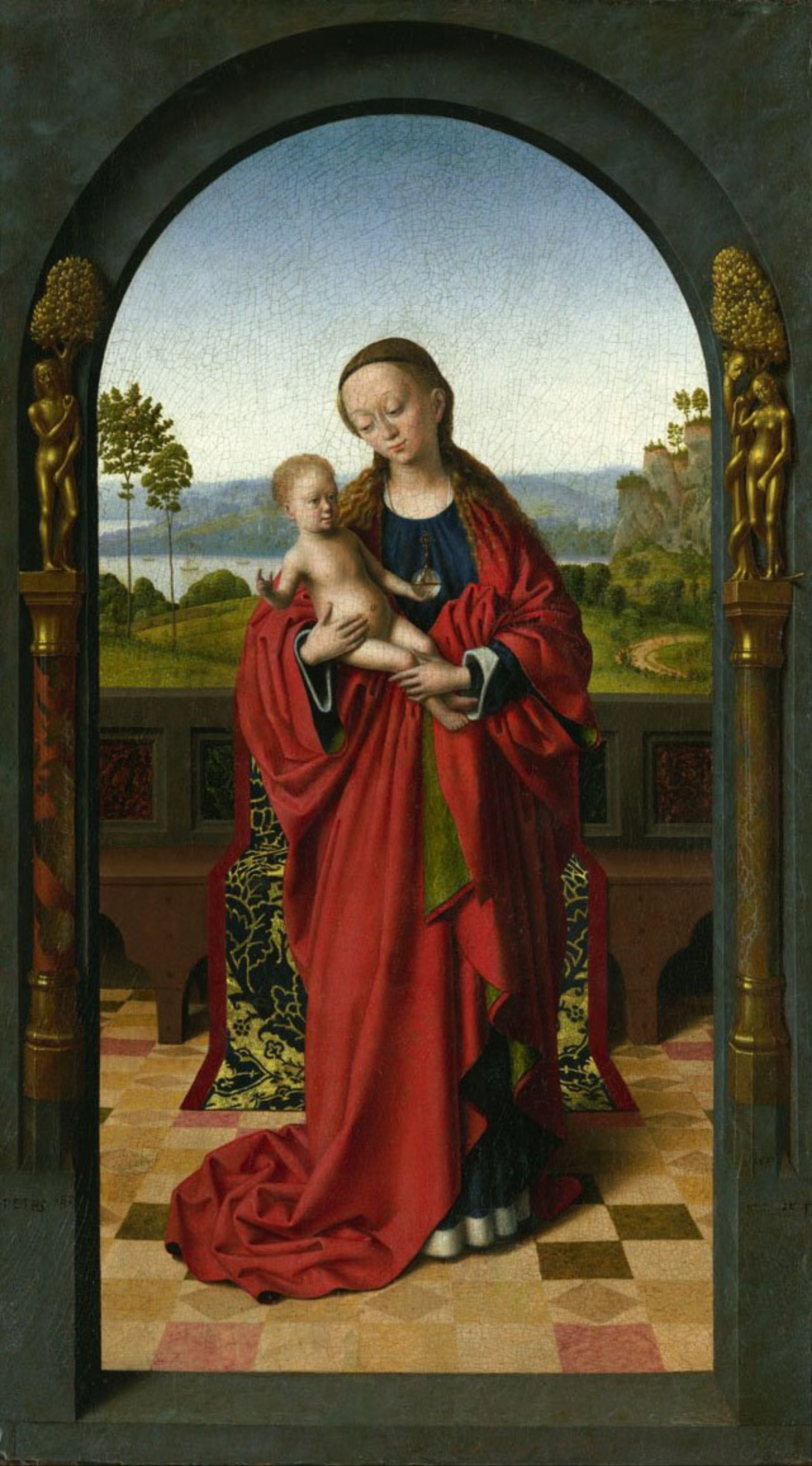 Madone - Petrus Christus image 1 copie peinte à la main à l’huile