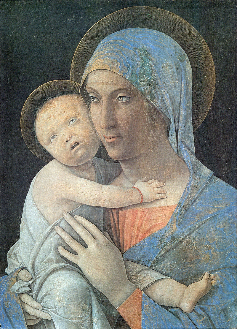 Madonna med Barnet maleri - Andrea Mantegna