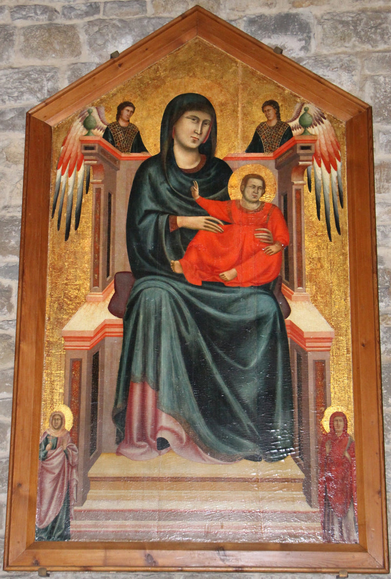 Maesta med engler og helgener - Mester av Saint Cecilia