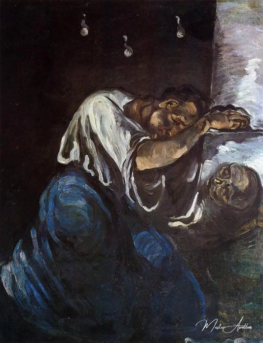 Magdaleine pleurant - Paul Cézanne - Reproductions de tableaux et peintures haut de gamme