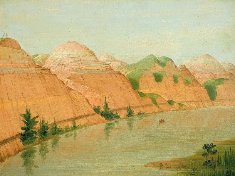 Fabelaktige leireklipper, 1800 mil over Saint-Louis - George Catlin

Source:
Magnifiques falaises d'argile, à 1800 milles au-dessus de Saint-Louis - George Catlin