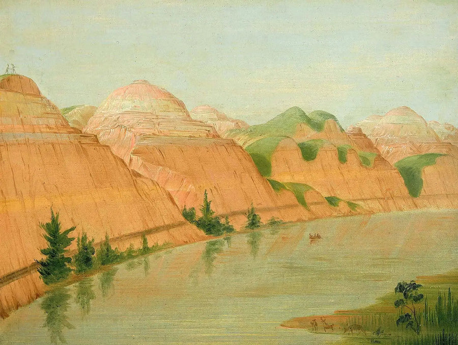 Fabelaktige leireklipper, 1800 mil over Saint-Louis - George Catlin

Source:
Magnifiques falaises d'argile, à 1800 milles au-dessus de Saint-Louis - George Catlin