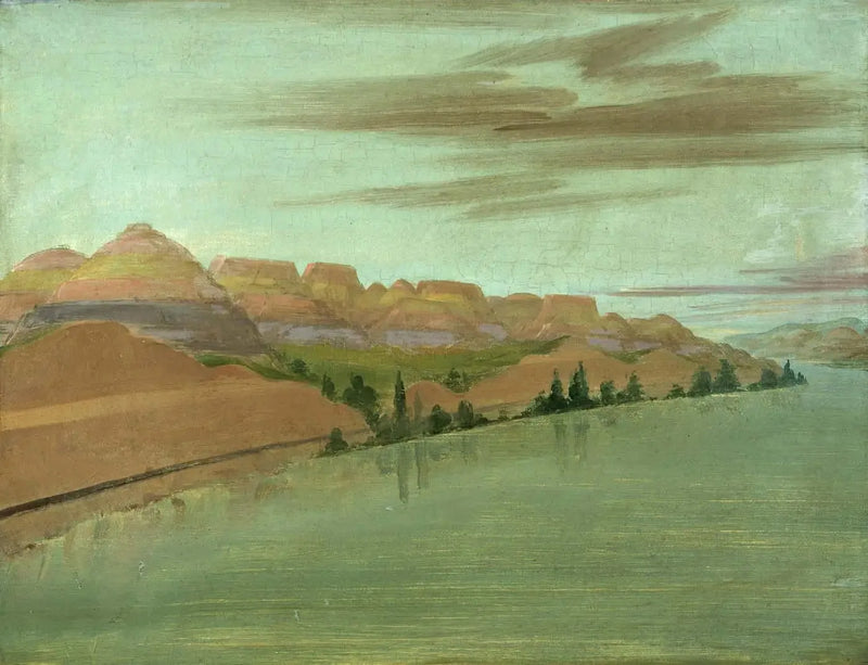 Fabelaktige leireklipper, 1900 mil over Saint-Louis - George Catlin

Source:
Magnifiques falaises d'argile, à 1900 milles au-dessus de Saint-Louis - George Catlin