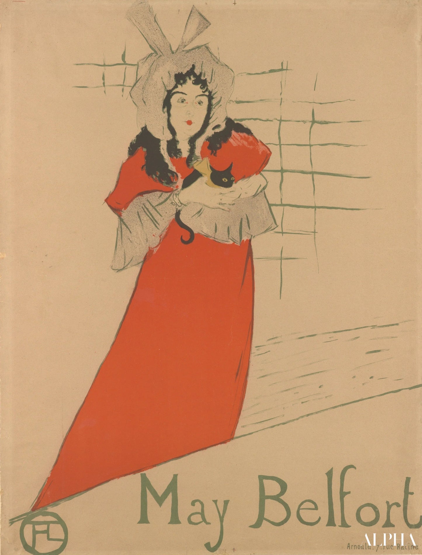 Mai Belfort - Toulouse Lautrec - Reproduksjoner av malerier og høykvalitets malerier
