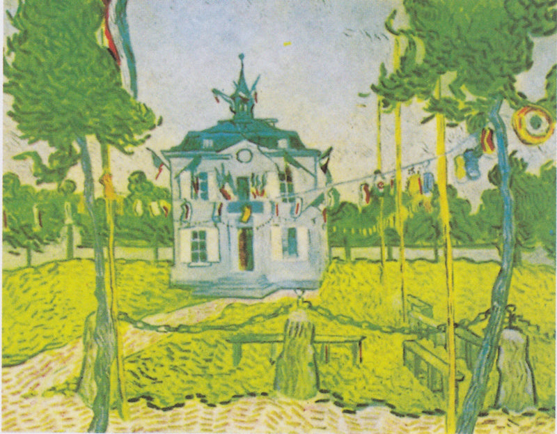 Rådhuset i Auvers-sur-Oise 14. juli - Vincent van Gogh